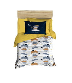 L'essentiel linge de maison PH185 Juego de Funda Nórdica Infantil 100x150cm Sábana 120x150cm Funda Almohada 35x55cm 2 Piezas Microsatén 100% Poliéster Algodón 100%